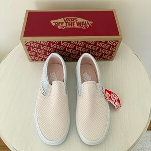 Vans Slip On Sneakers, Ballad Blue/Silver Peony, size 8.5, NIB